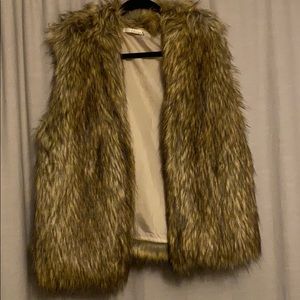 Faux fur vest